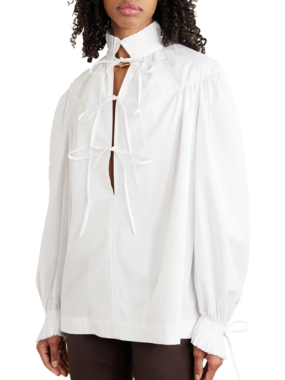 Dries Van Noten Catya Shirt White - Image 4