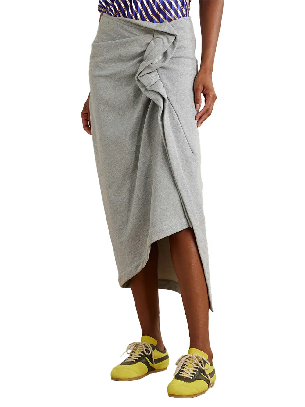 Dries Van Noten Hanan Skirt Grey Mel - Image 3