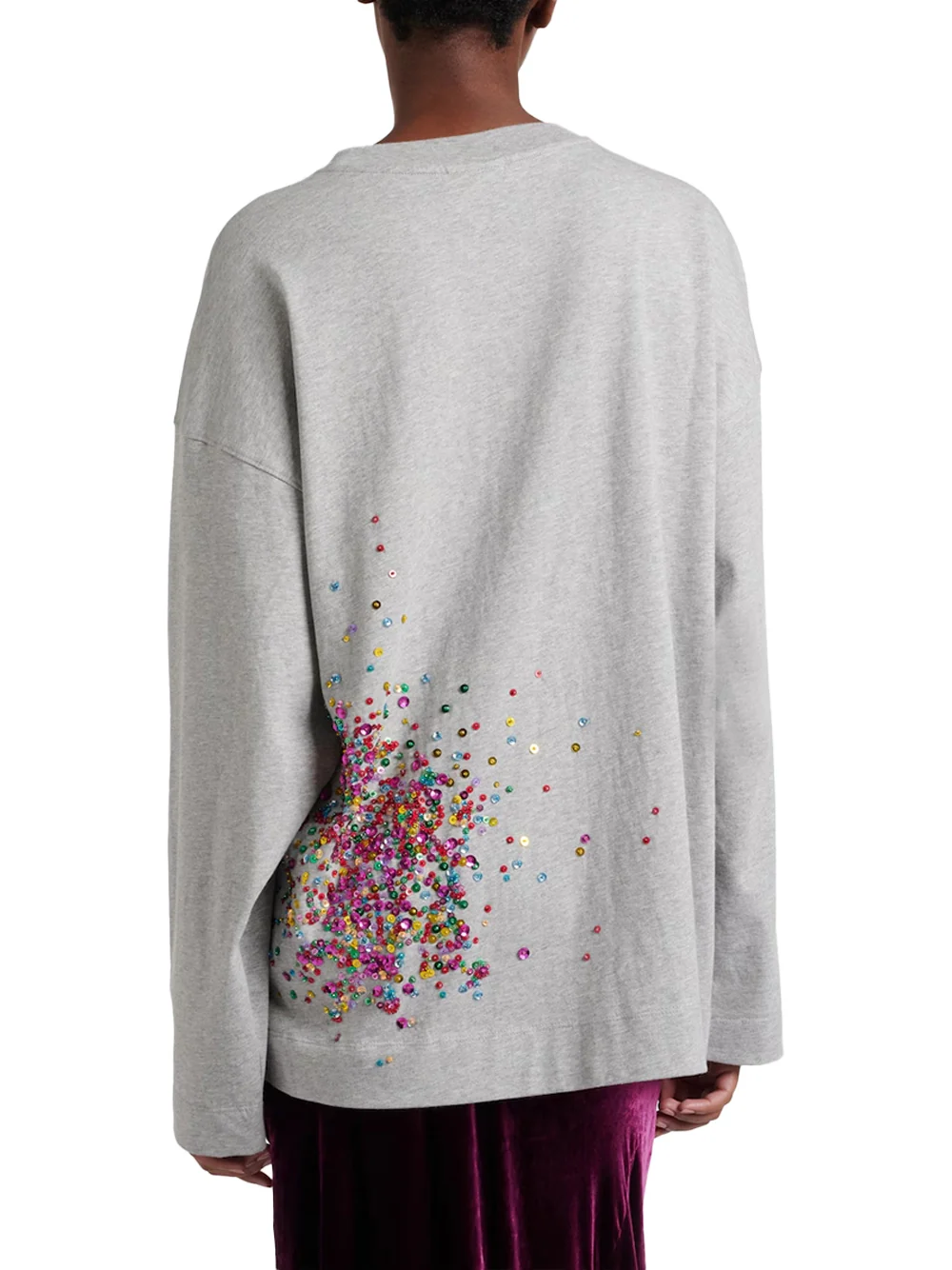 Dries Van Noten Heglanda T-Shirt Grey Mel - Image 5