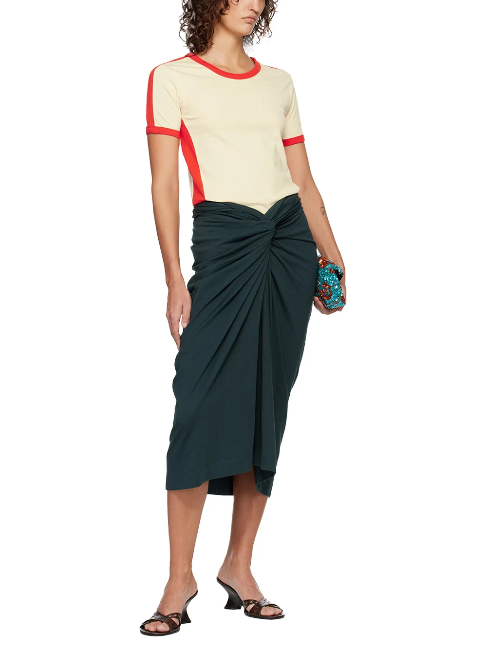 Dries Van Noten Herchive Skirt D Green - Image 2