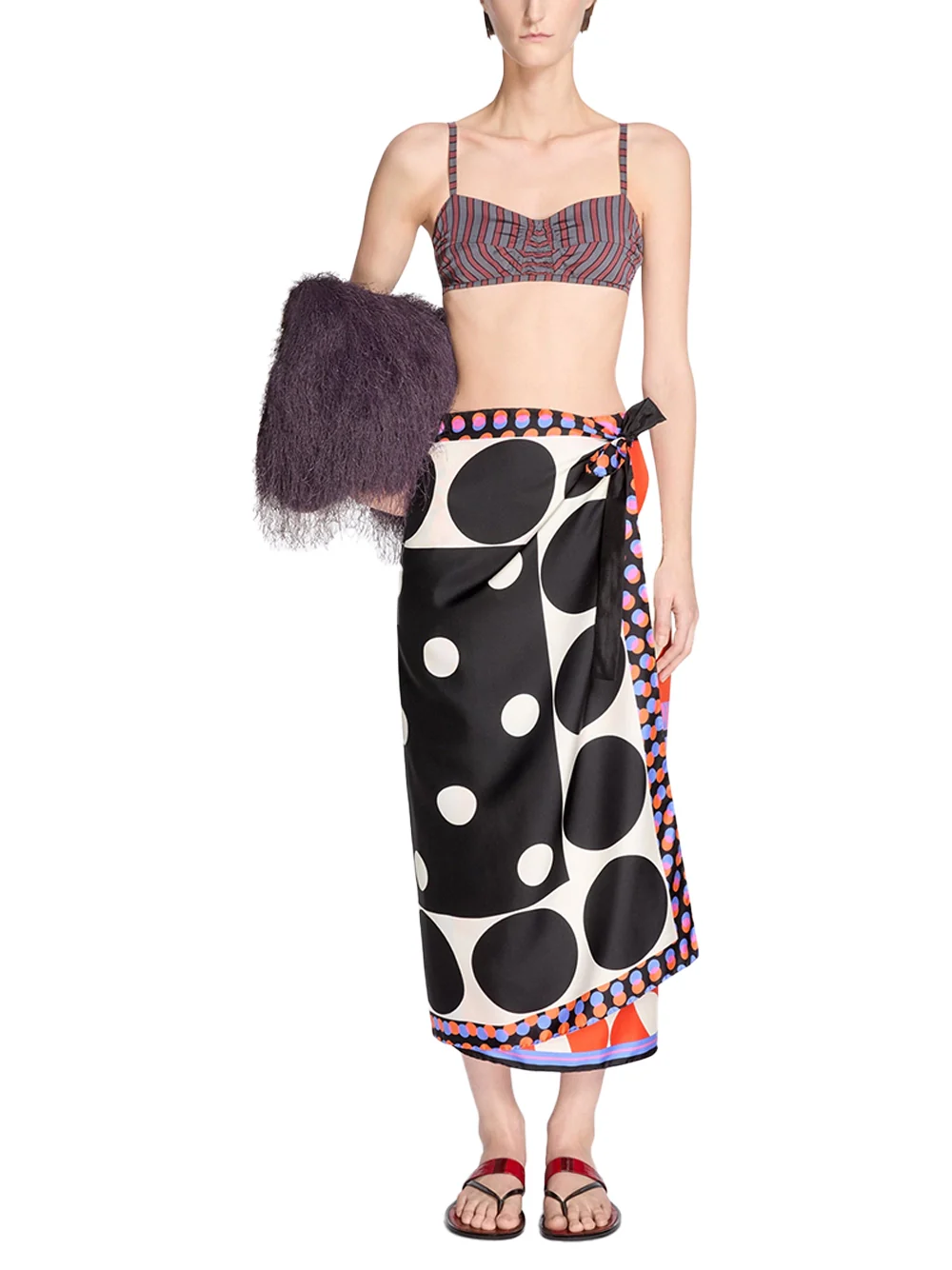 Dries Van Noten Long Scarf Skirt Dessin A - Image 2