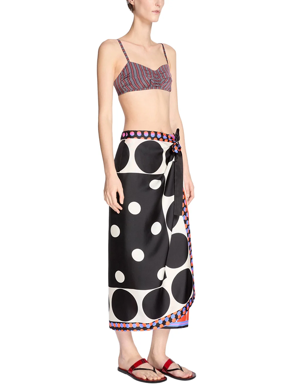 Dries Van Noten Long Scarf Skirt Dessin A - Image 3