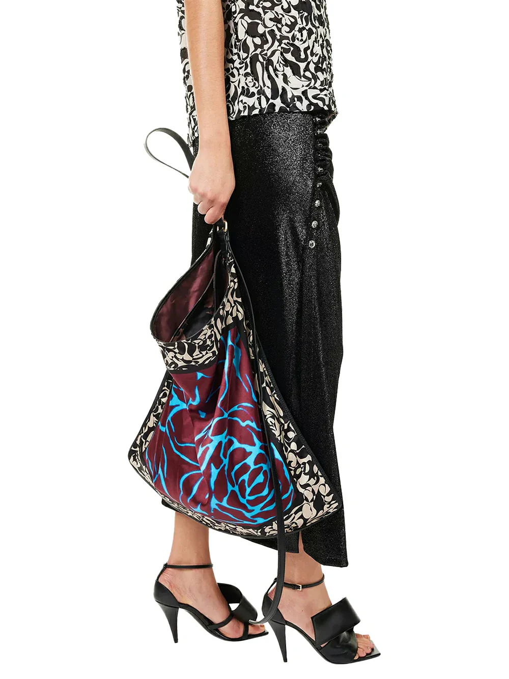 Dries Van Noten Scarf Bag Burgundy - Image 3
