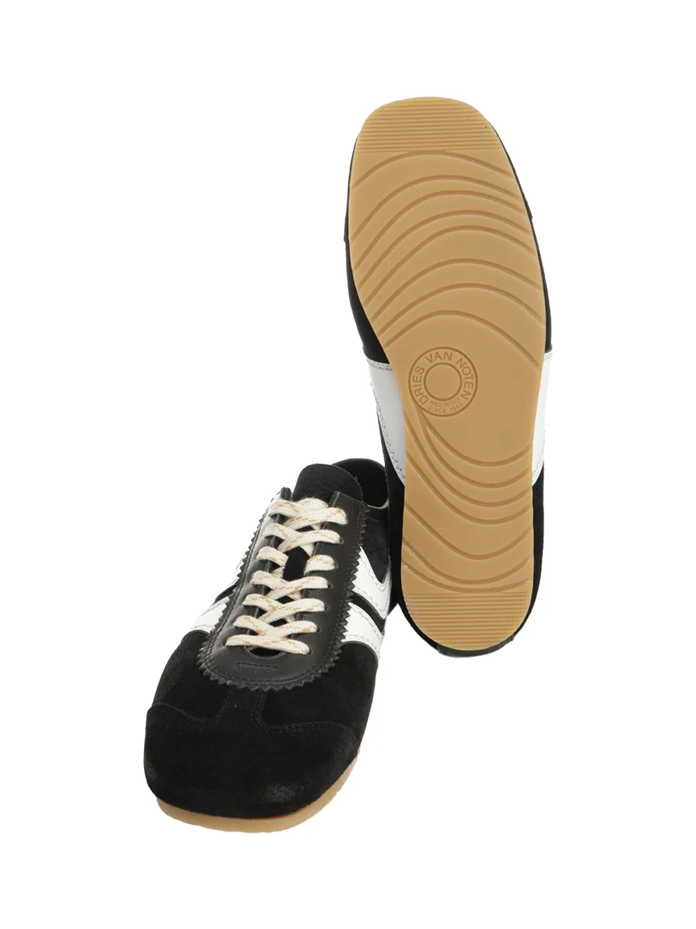 Dries Van Noten Suede Sneakers Black - Image 4