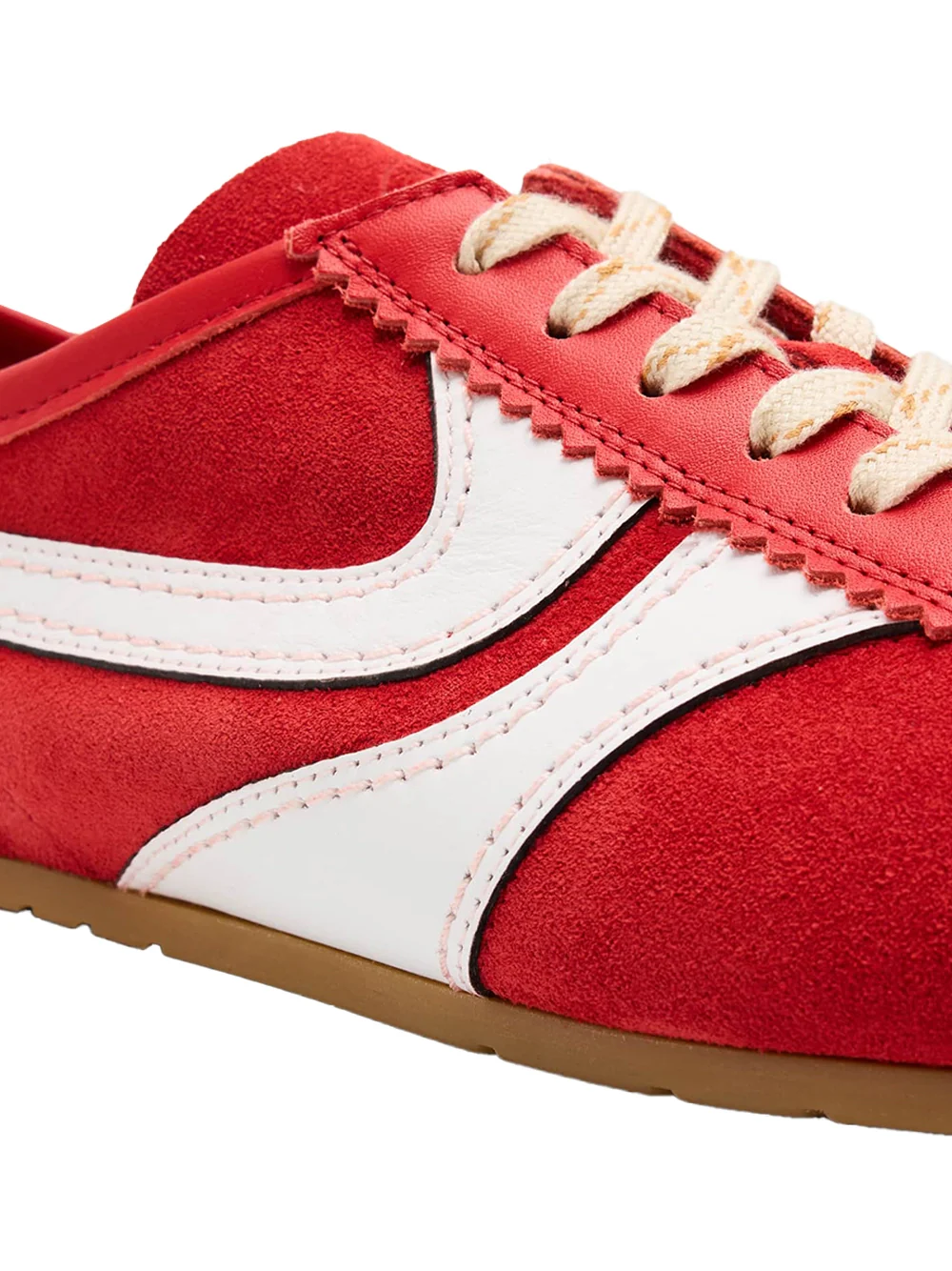 Dries Van Noten Suede Sneakers Red - Image 6
