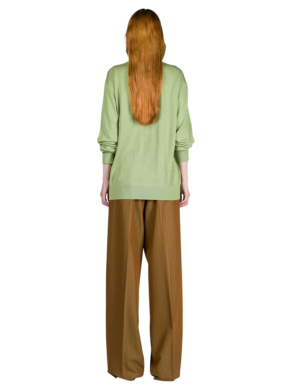 Dries Van Noten Merino Sweater Olive - Image 4