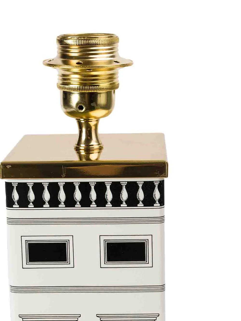 Fornasetti Architecture Square Lamp Base Black/White - Image 4