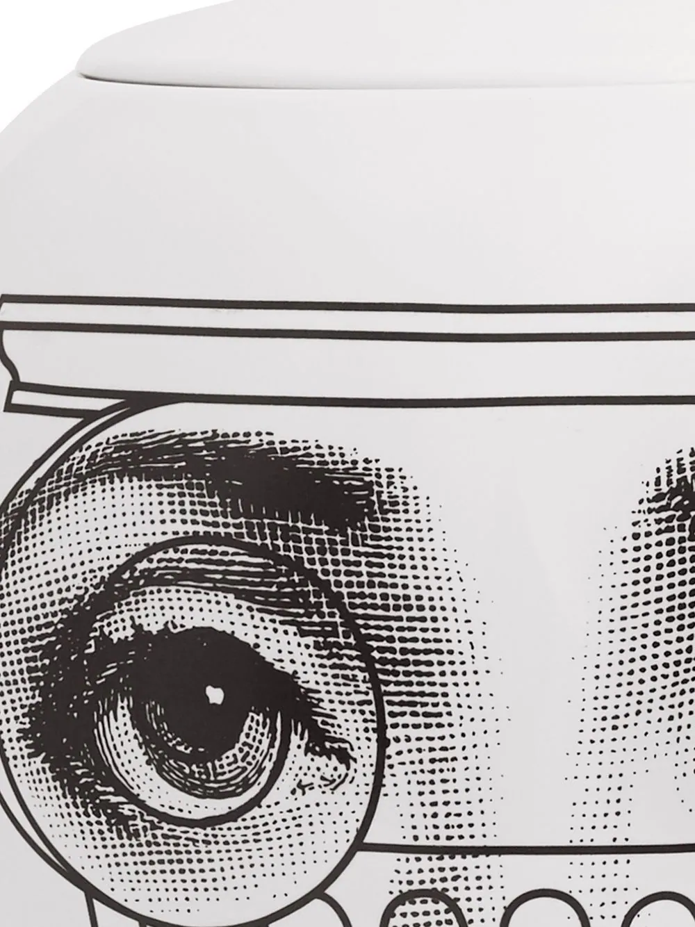 Fornasetti Capitello Face-Print Vase Black/White - Image 10