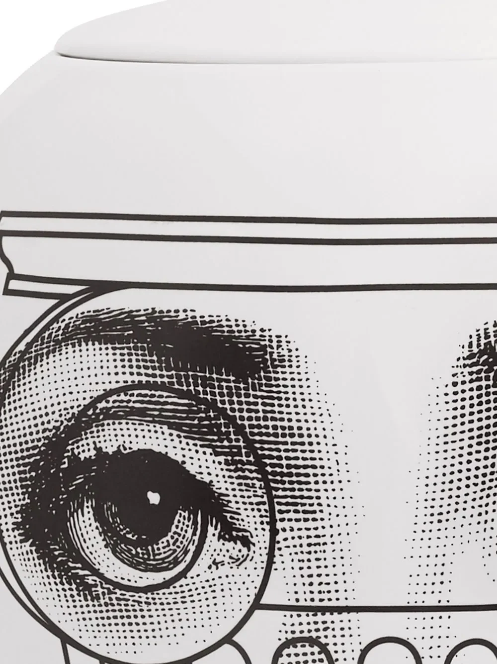 Fornasetti Capitello Face-Print Vase Black/White - Image 6