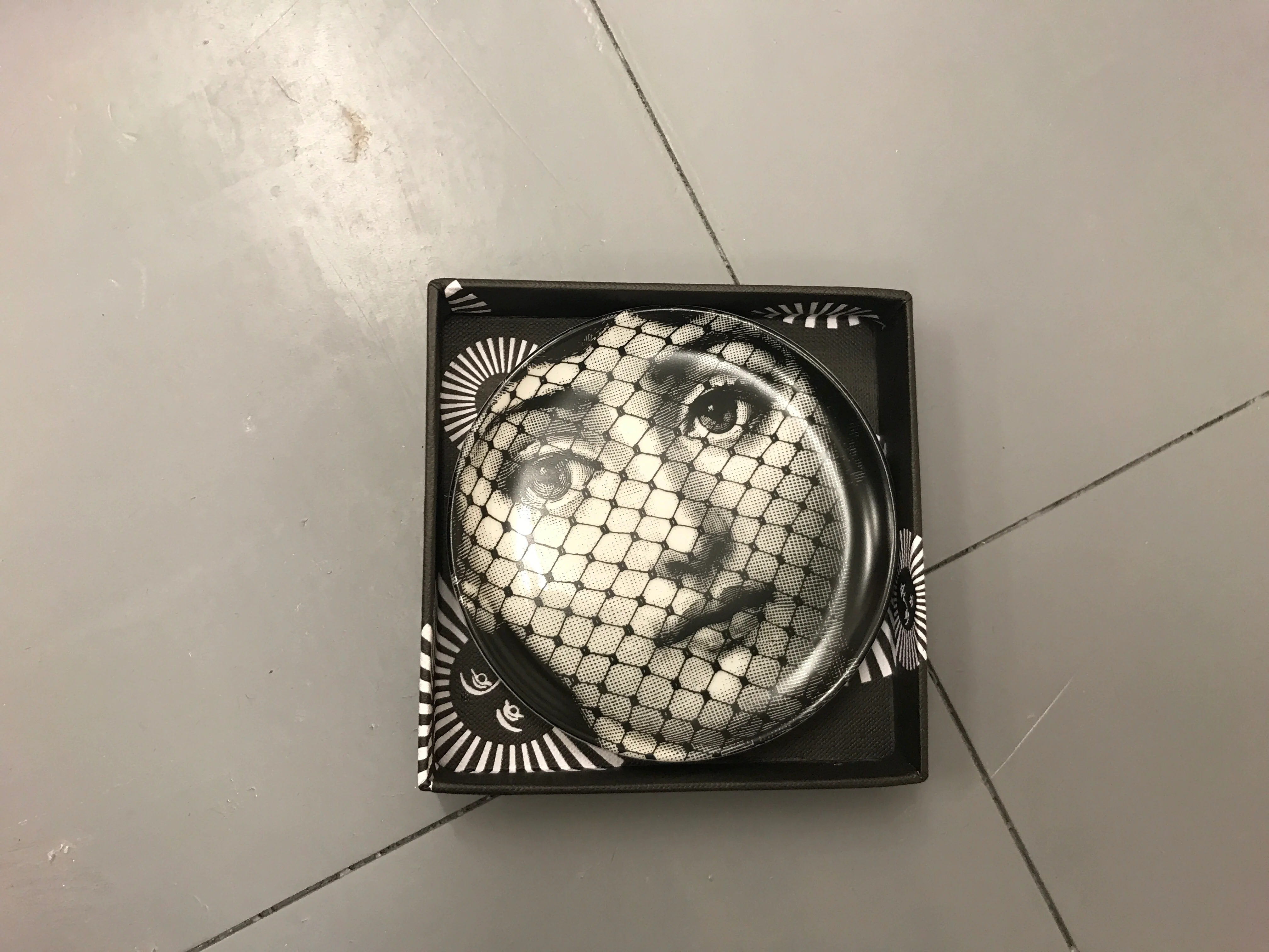 Fornasetti Face Printed Coaster - Image 3