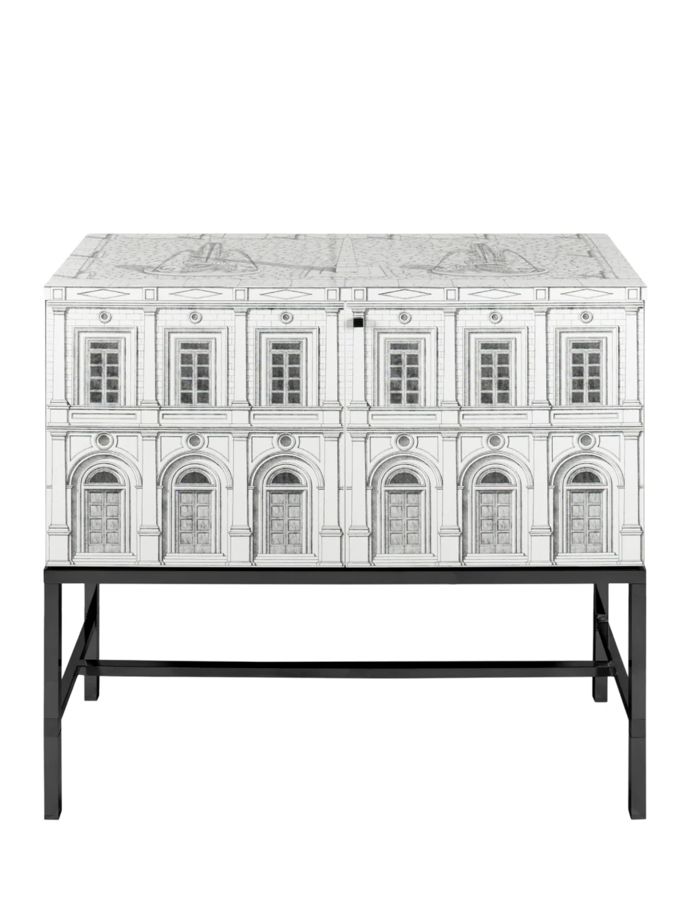 Fornasetti Raised Sideboard Architettura Cabinet Black/White - Image 2