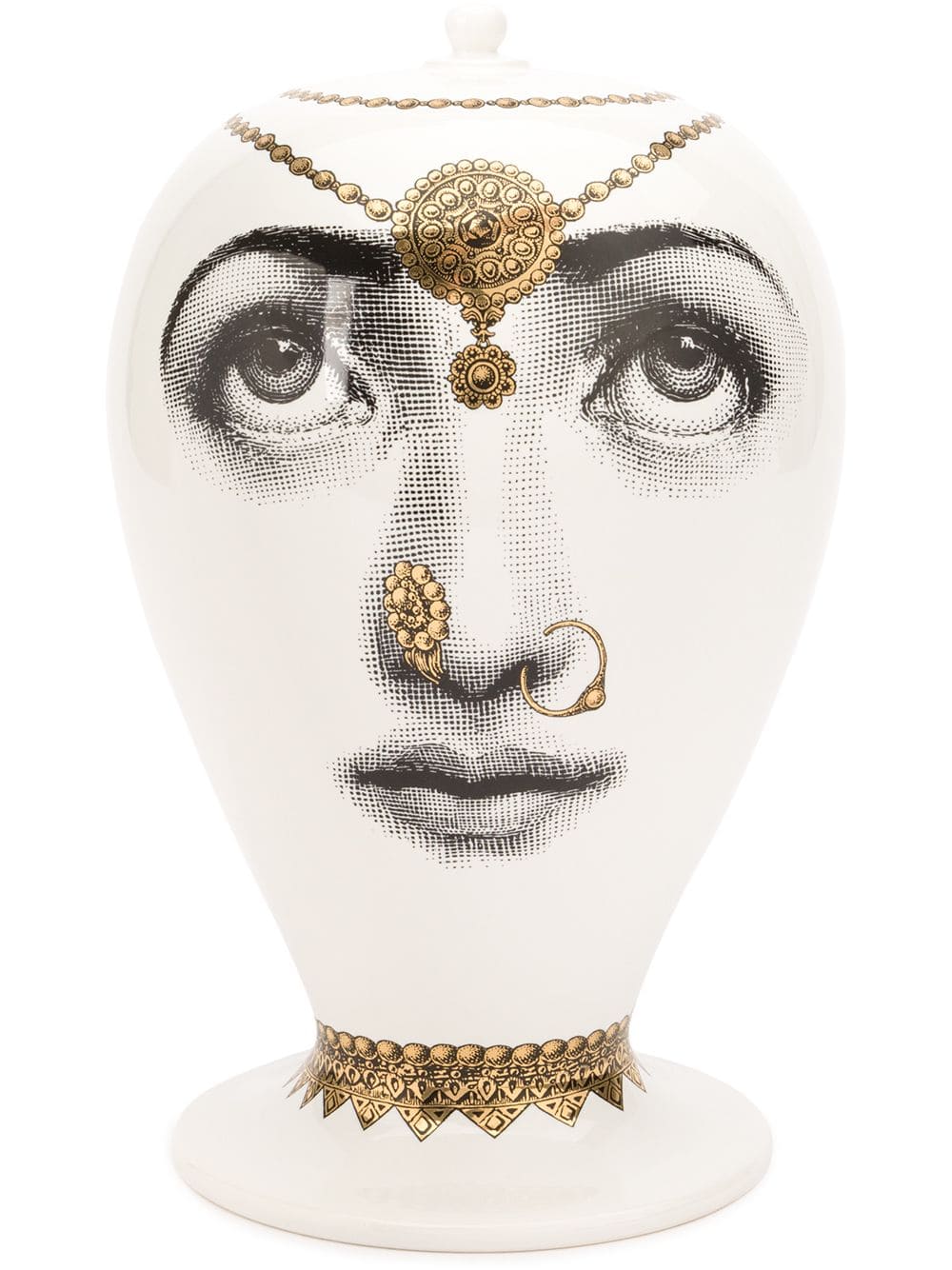 Fornasetti Vase Bollywood Black/Gold
