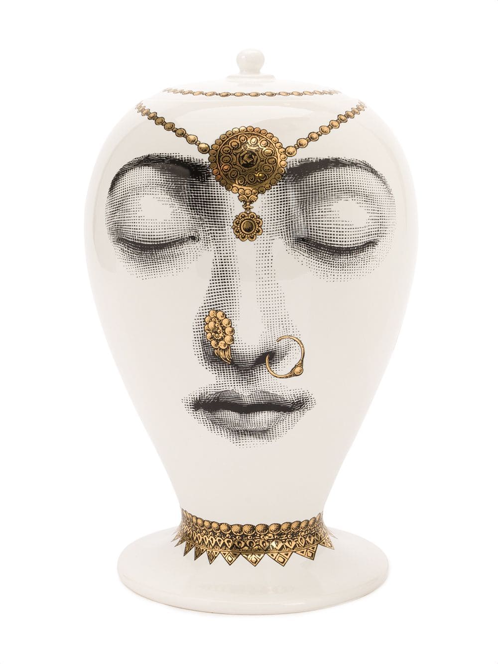 Fornasetti Vase Bollywood Black/Gold - Image 2