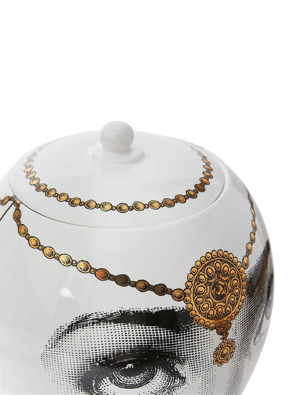 Fornasetti Vase Bollywood Black/Gold - Image 3