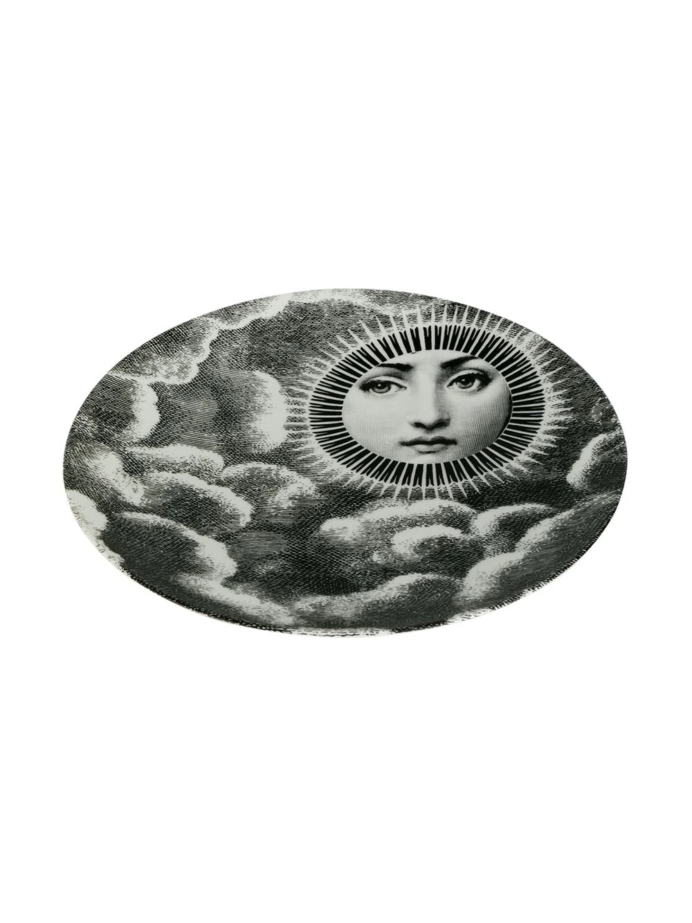 Fornasetti Face Print Wall Plate Black and White - Image 4