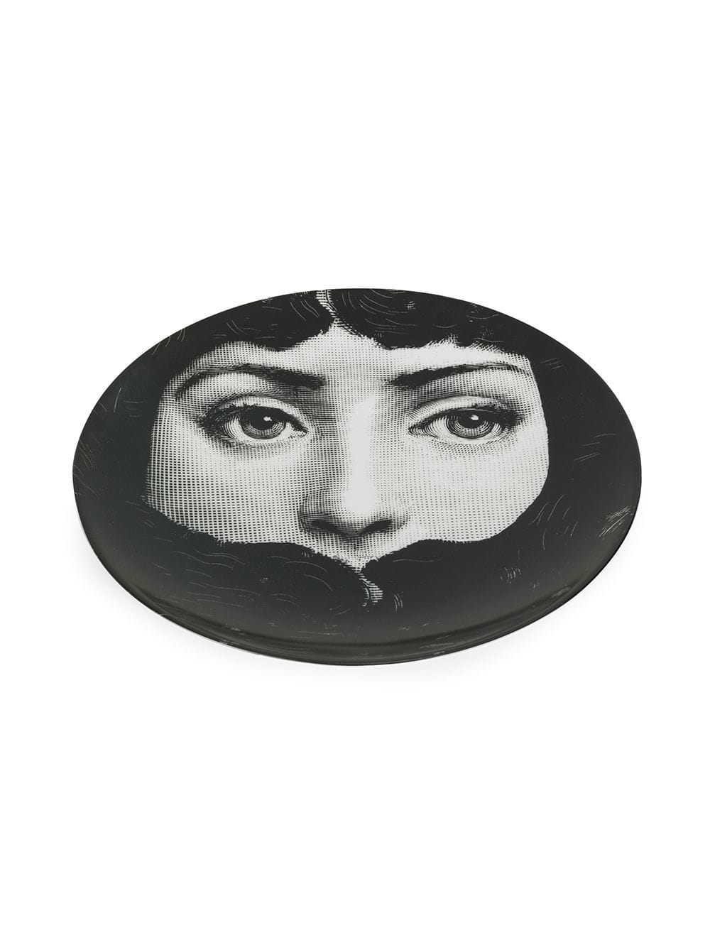 Fornasetti Face Print Wall Plate Black - Image 2
