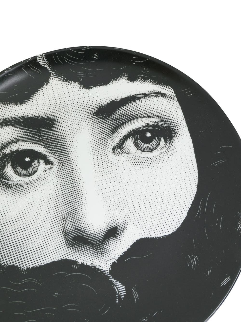 Fornasetti Face Print Wall Plate Black - Image 5