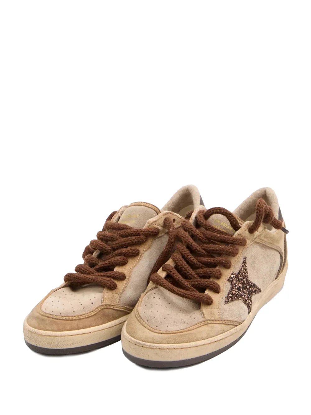 Golden Goose Ballstar Sneaker Beige Brown - Image 3