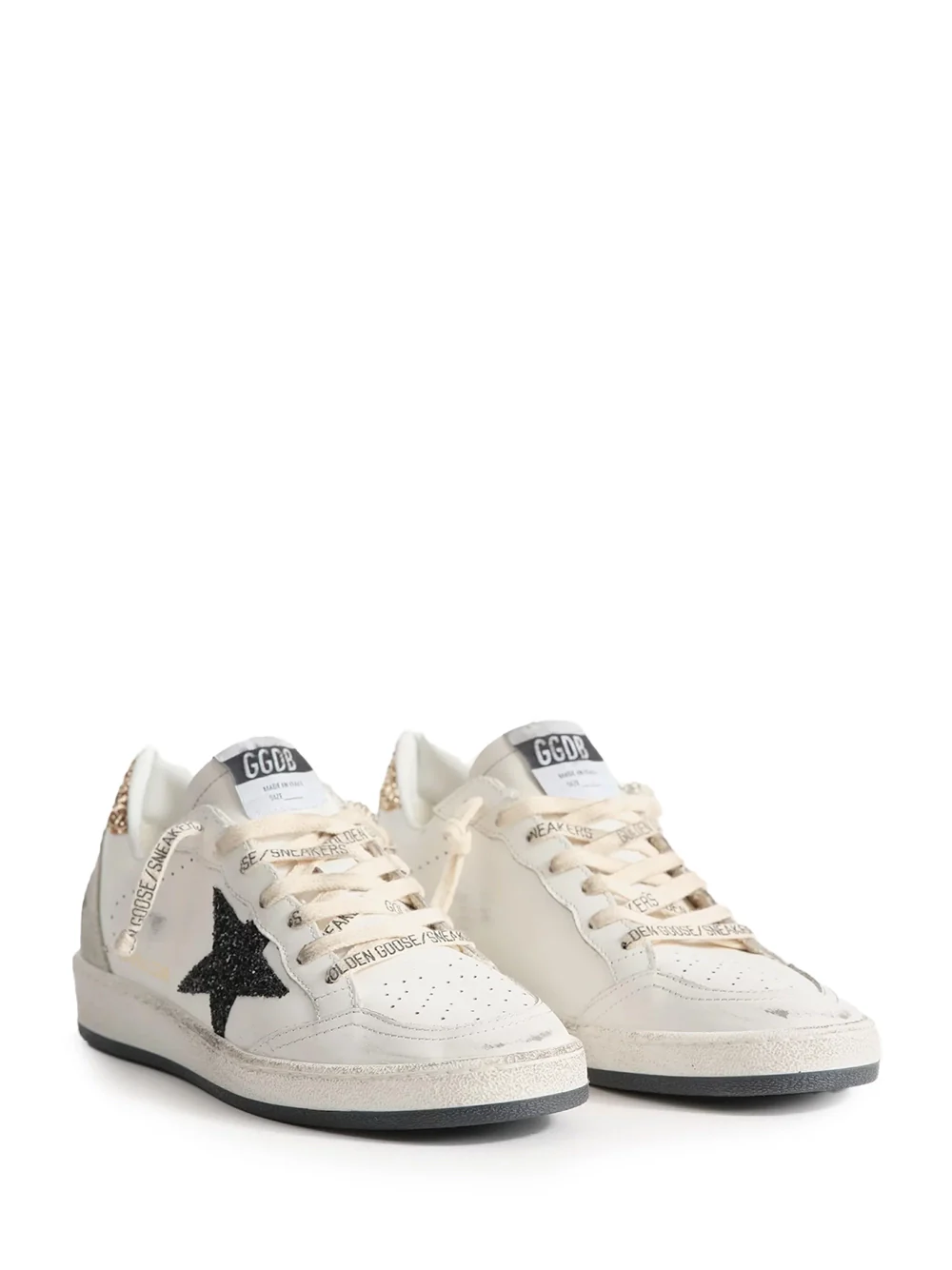 Golden Goose Ballstar Glitter White/Black - Image 3