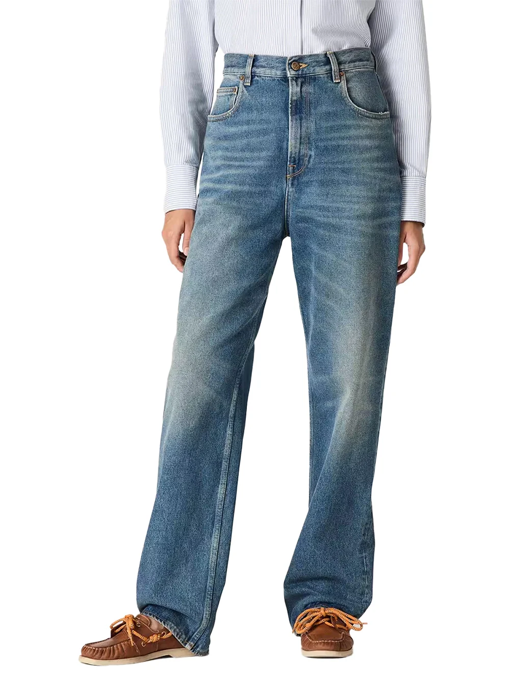 Golden Goose Boyfriend Jeans Light Blue - Image 4