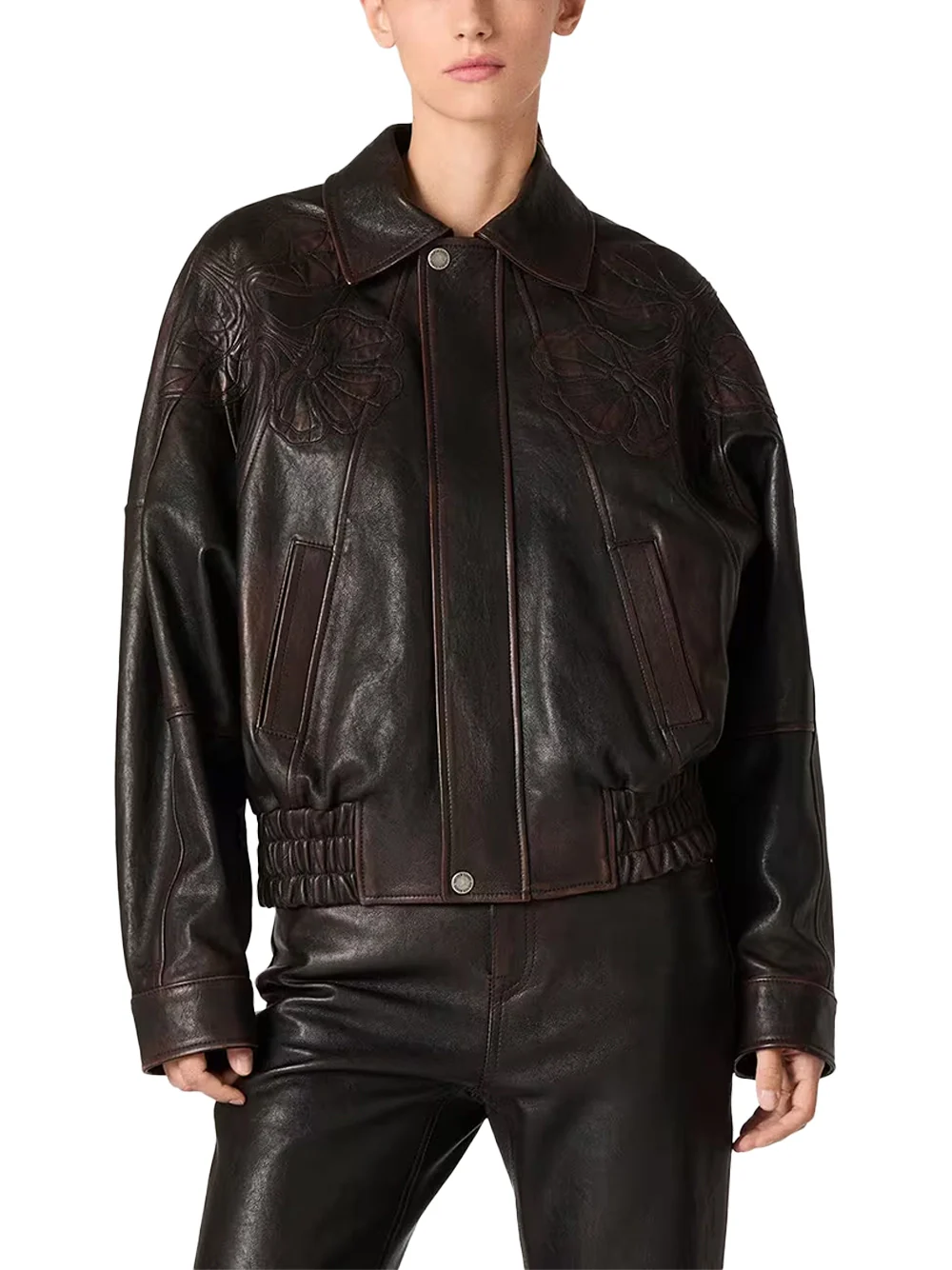 Golden Goose Jacket Dark Burgundy - Image 4