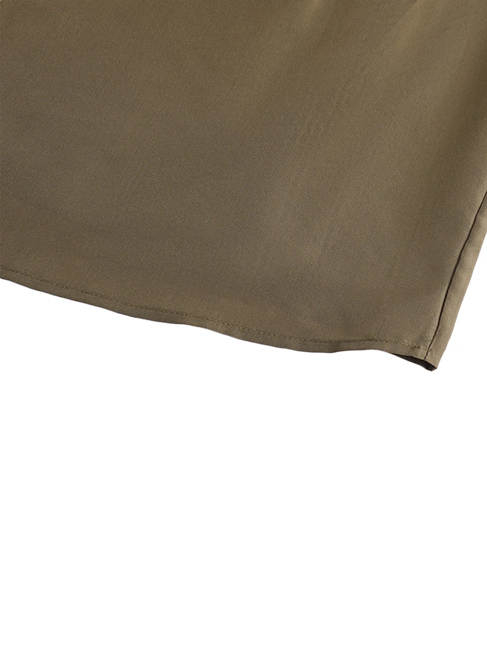 Into The East Women Moss Green Silk Tie-Front Shirt - Image 7