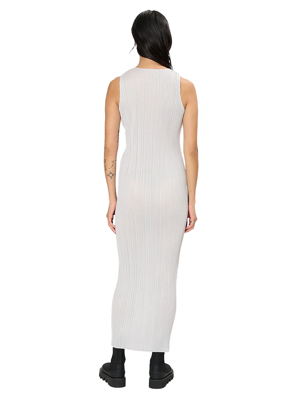 Issey Miyake Pleats Please Dress L grey - Image 5