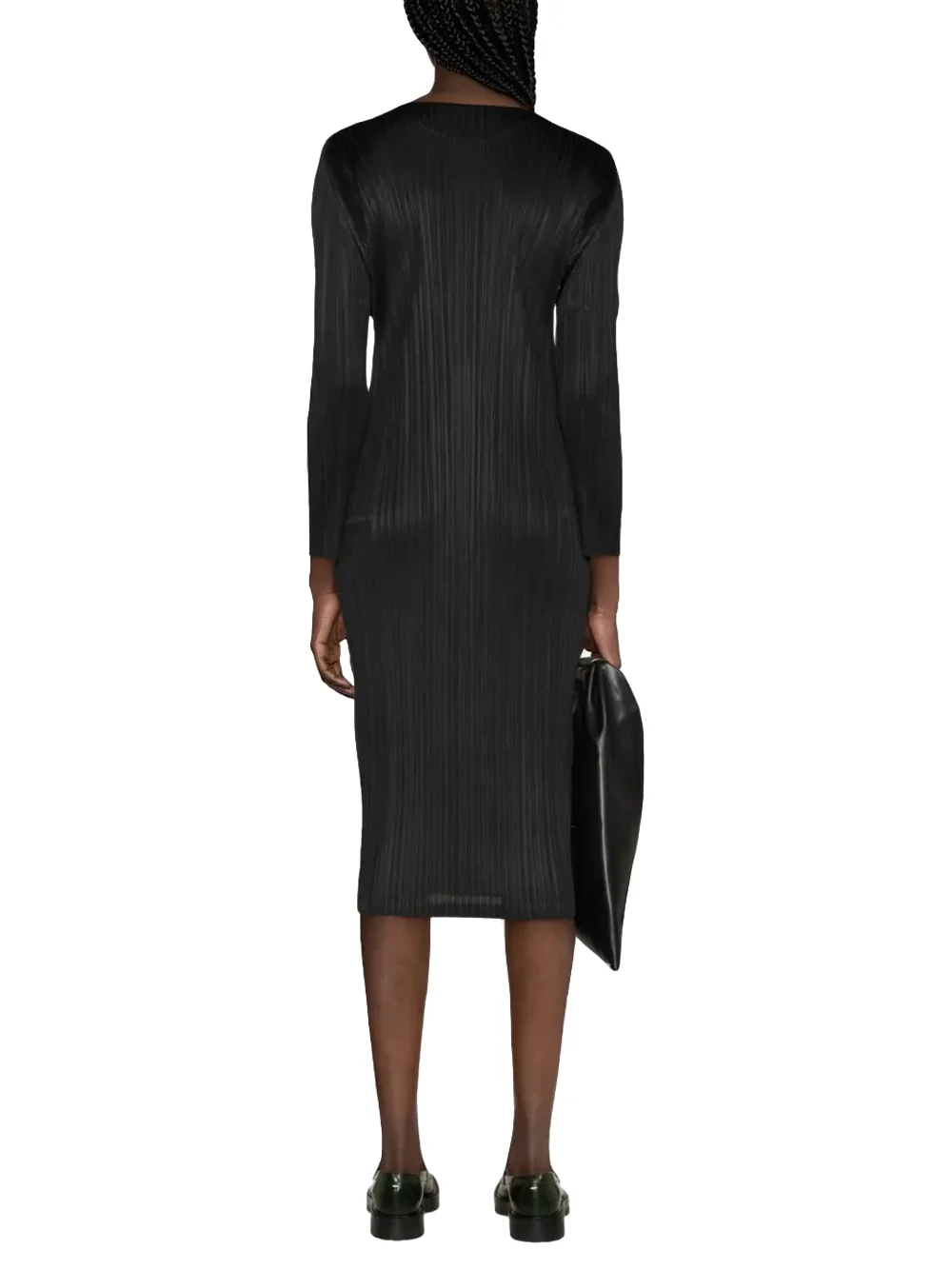 Issey Miyake Pleats Please Dress Black - Image 4