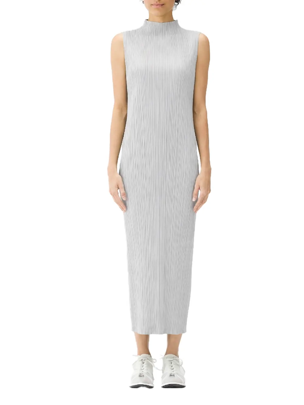 Issey Miyake Pleats Please Dress Cool Grey - Image 4