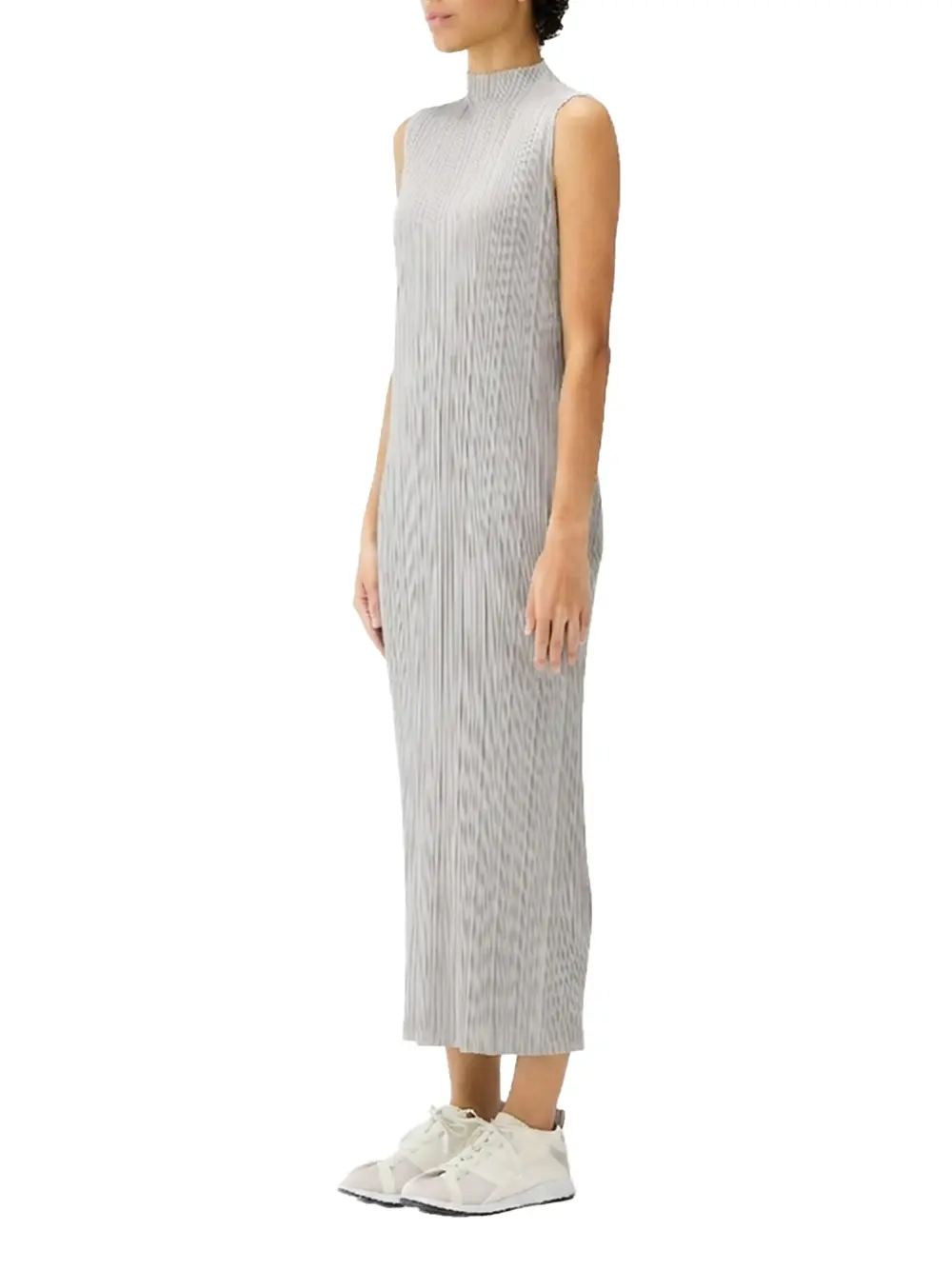 Issey Miyake Pleats Please Dress Cool Grey - Image 5