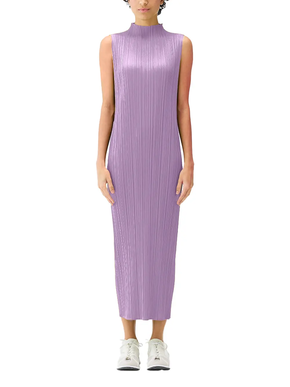 Issey Miyake Pleats Please Dress L Purple - Image 2