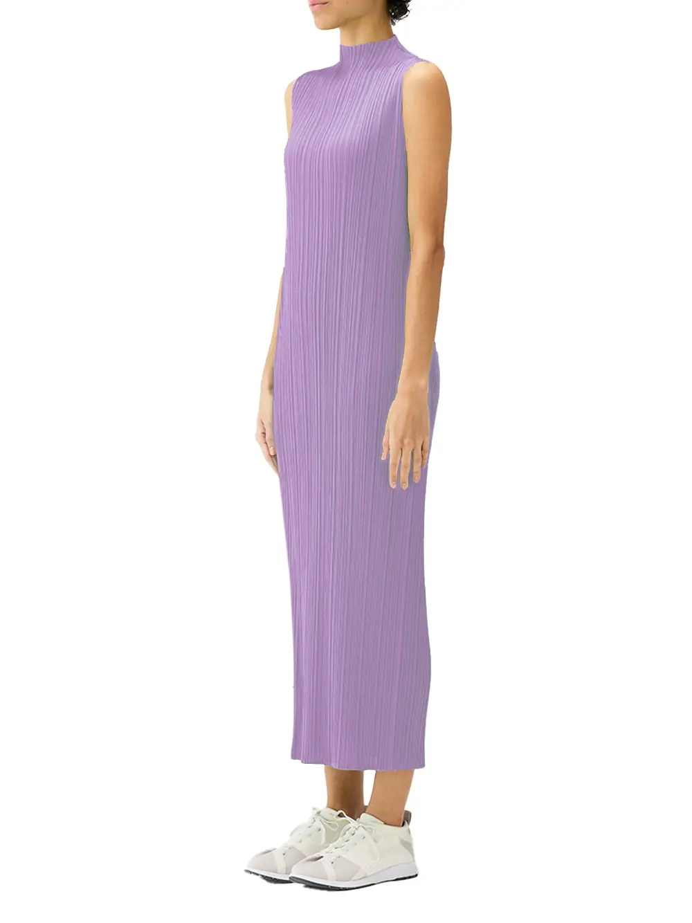 Issey Miyake Pleats Please Dress L Purple - Image 3