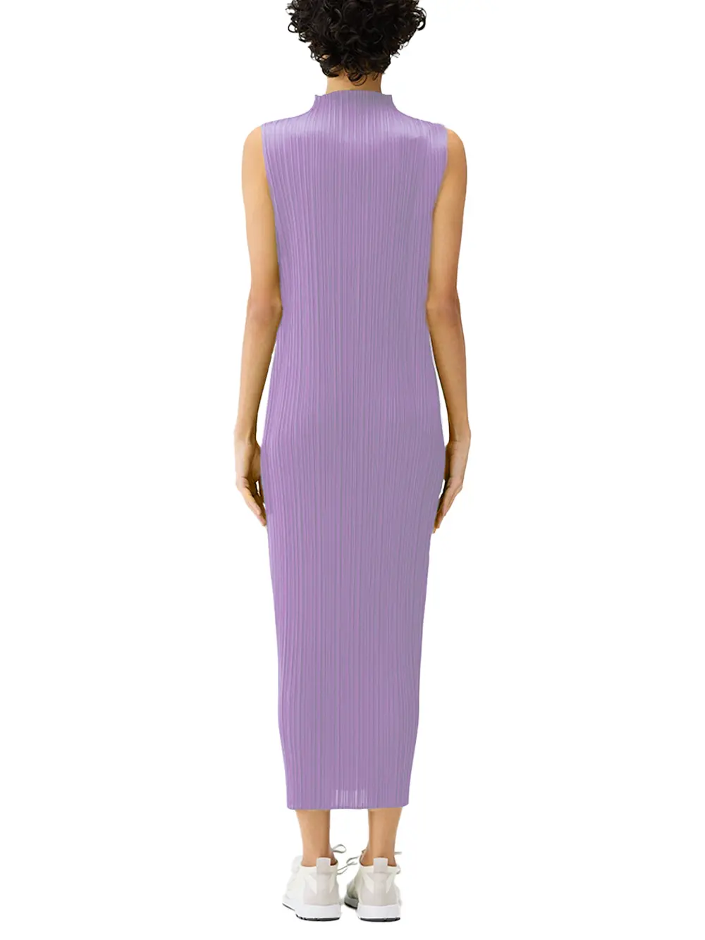 Issey Miyake Pleats Please Dress L Purple - Image 4