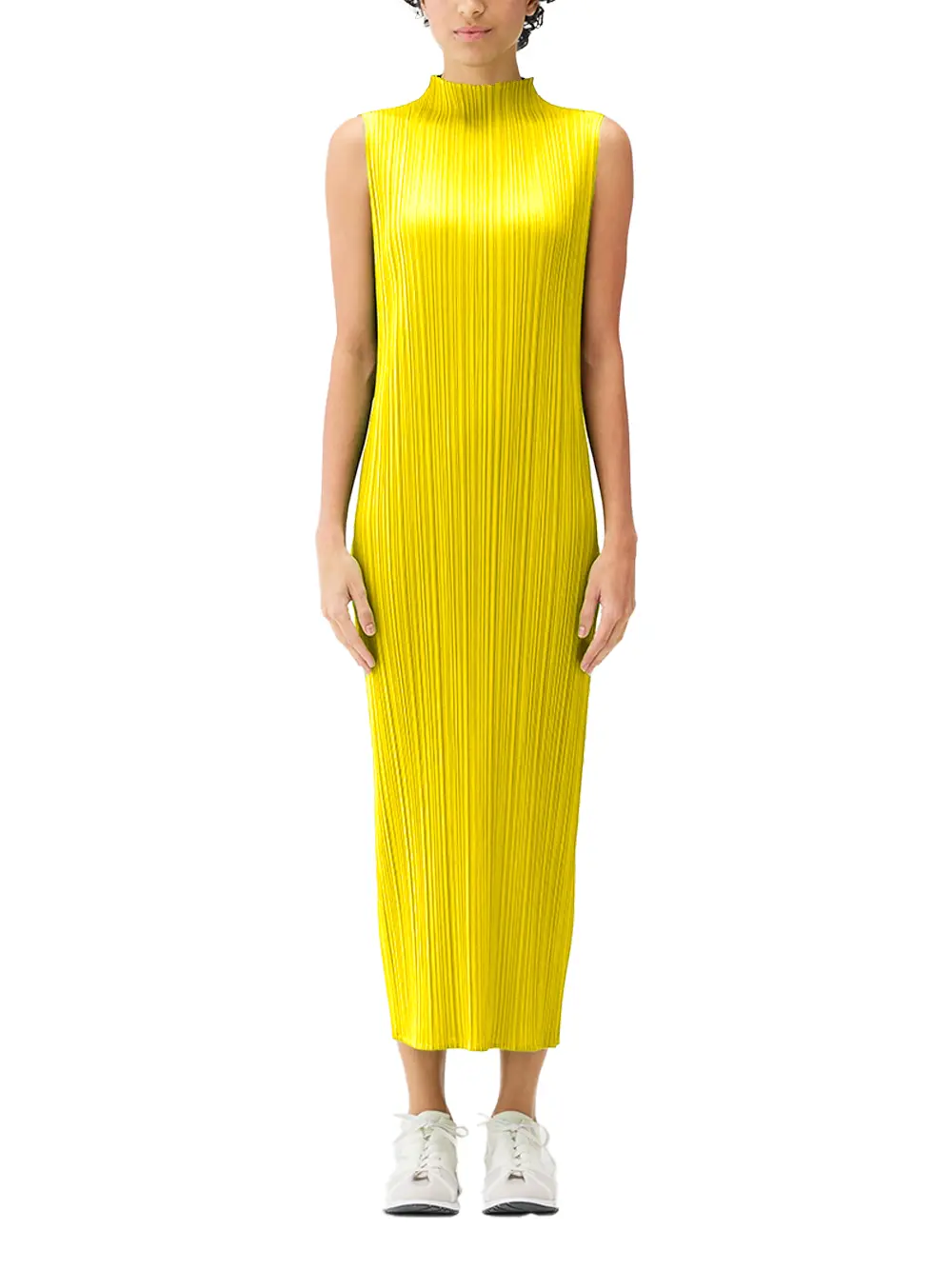 Issey Miyake Pleats Please Dress Yellow - Image 2