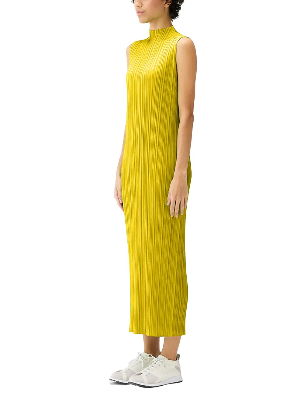 Issey Miyake Pleats Please Dress Yellow - Image 3