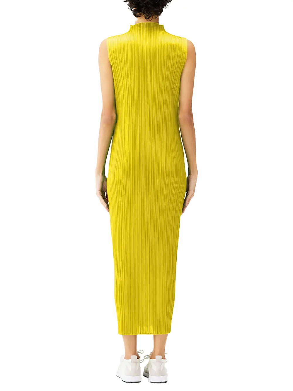 Issey Miyake Pleats Please Dress Yellow - Image 4