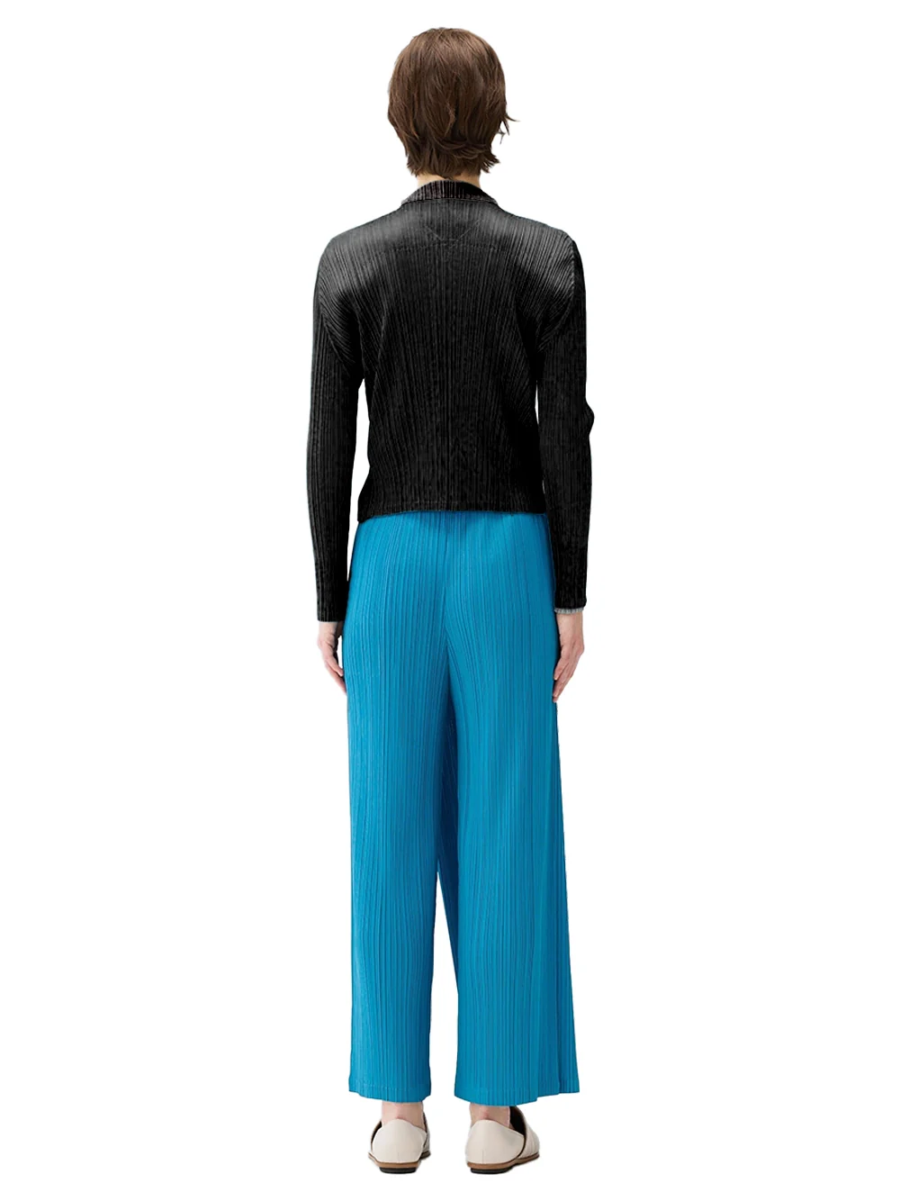 Issey Miyake Pleats Please Facade Cardigan Black - Image 5