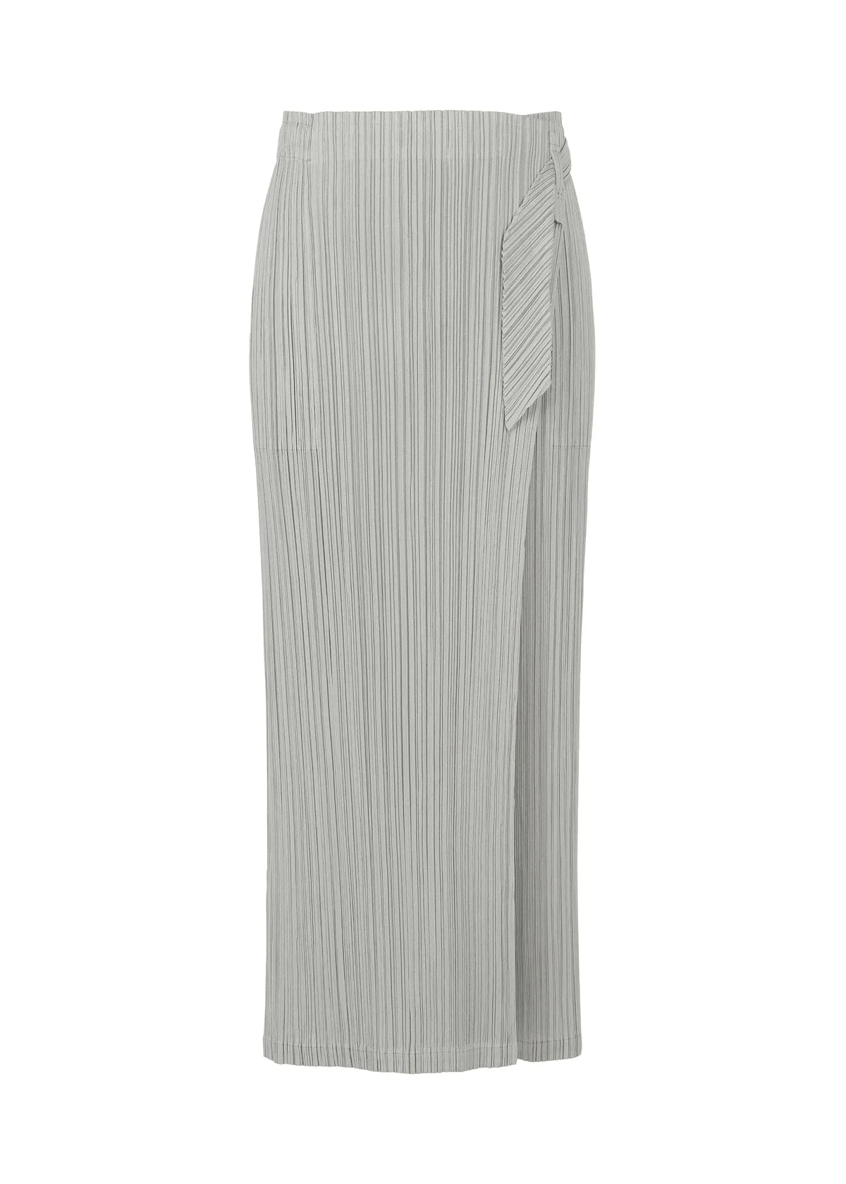 Issey Miyake Pleats Please Facade Trousers L. Grey - Image 2