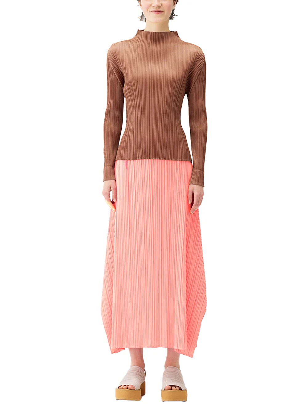 Issey Miyake Pleats Please Skirt Light Pink - Image 3