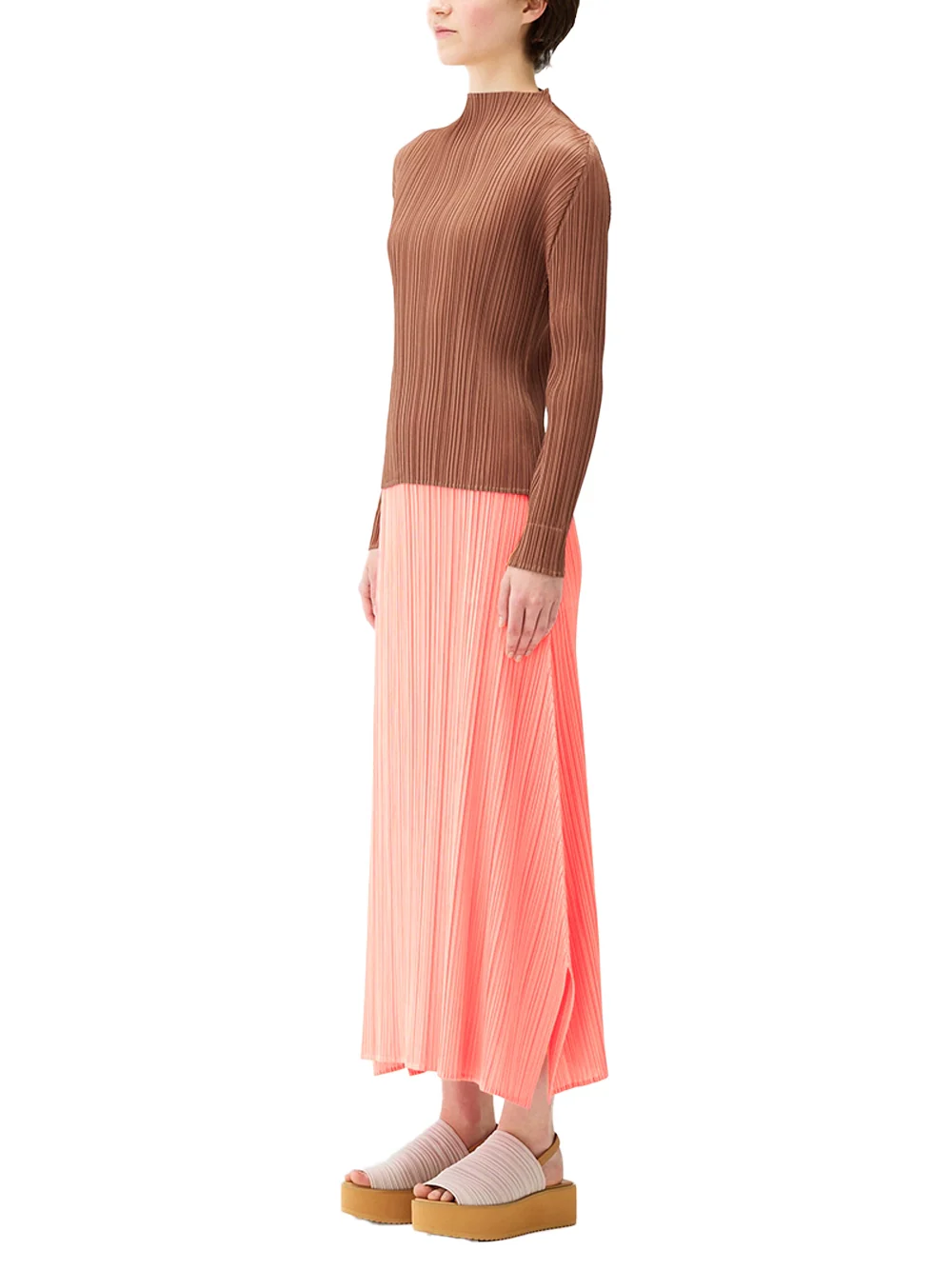 Issey Miyake Pleats Please Skirt Light Pink - Image 4