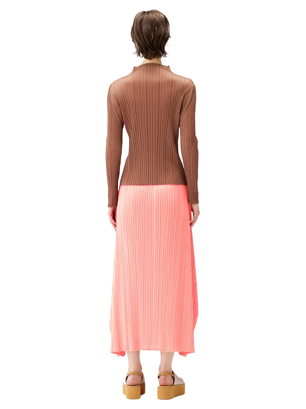 Issey Miyake Pleats Please Skirt Light Pink - Image 5