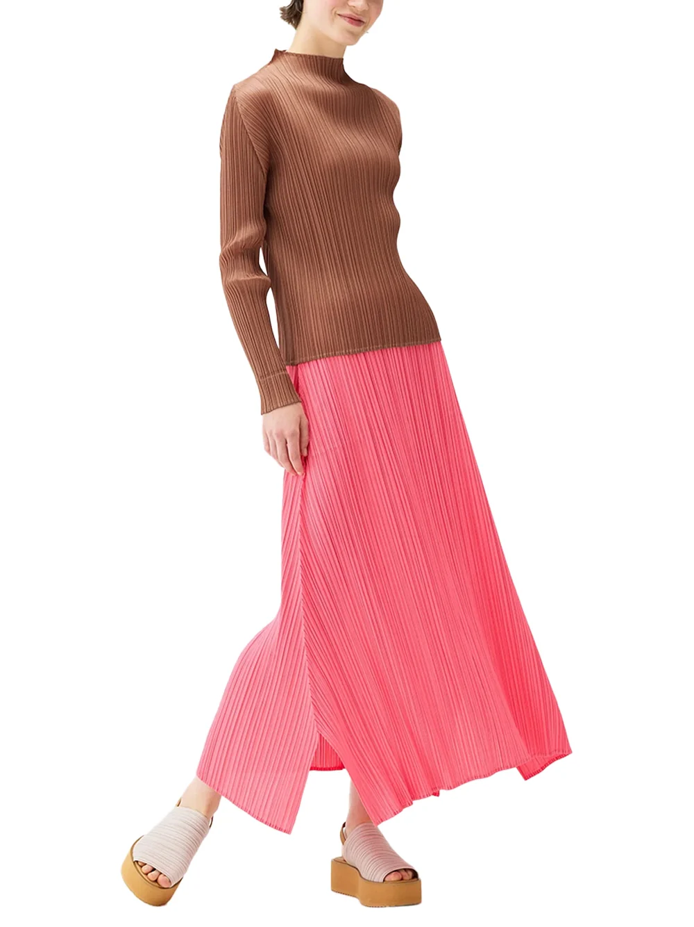 Issey Miyake Pleats Please Skirt Pink - Image 3