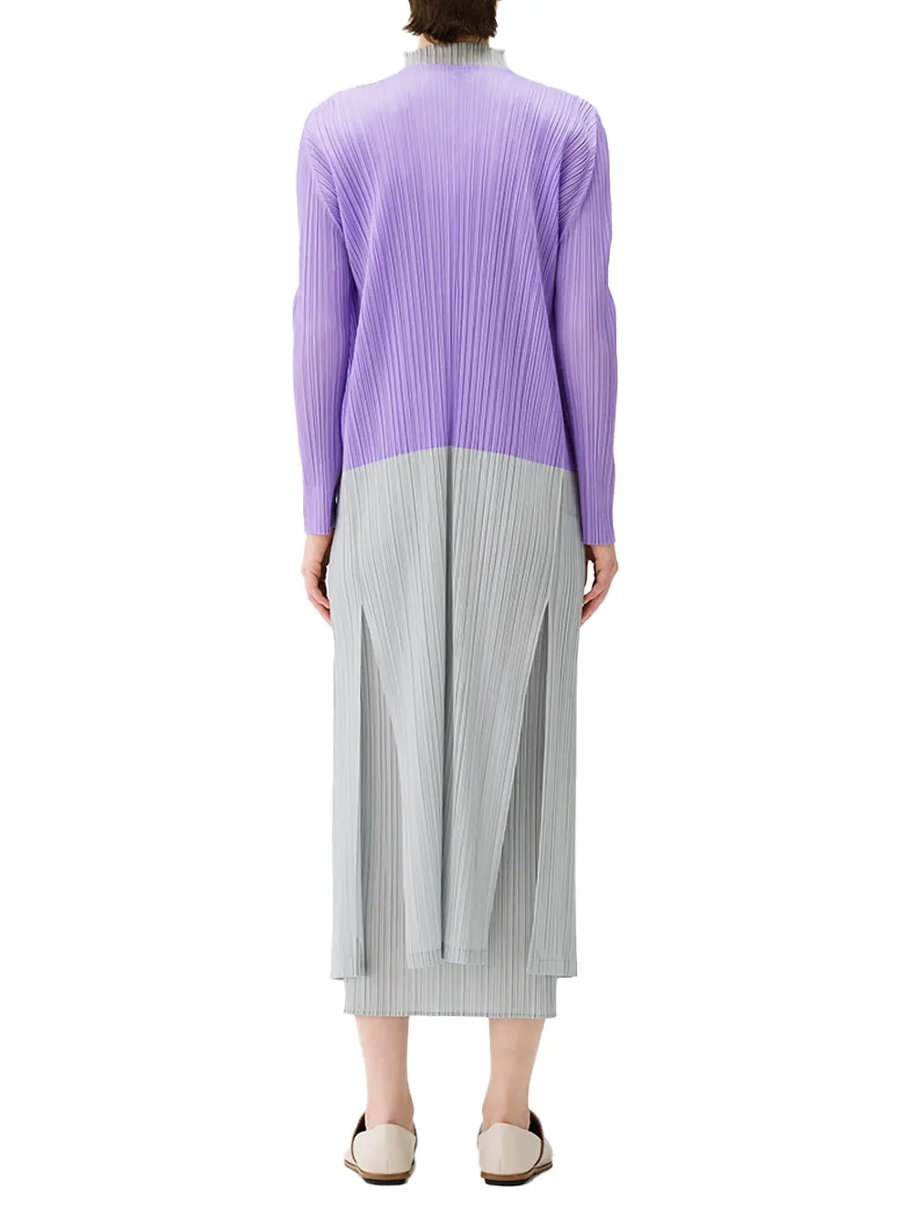 Issey Miyake Pleats Please Swing Coat L Purple - Image 6