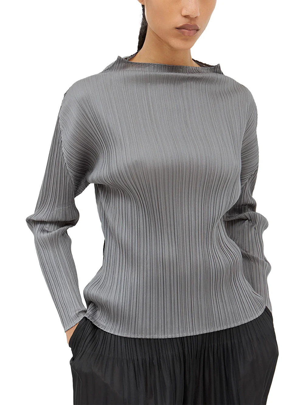 Issey Miyake Pleats Please Top Grey - Image 3