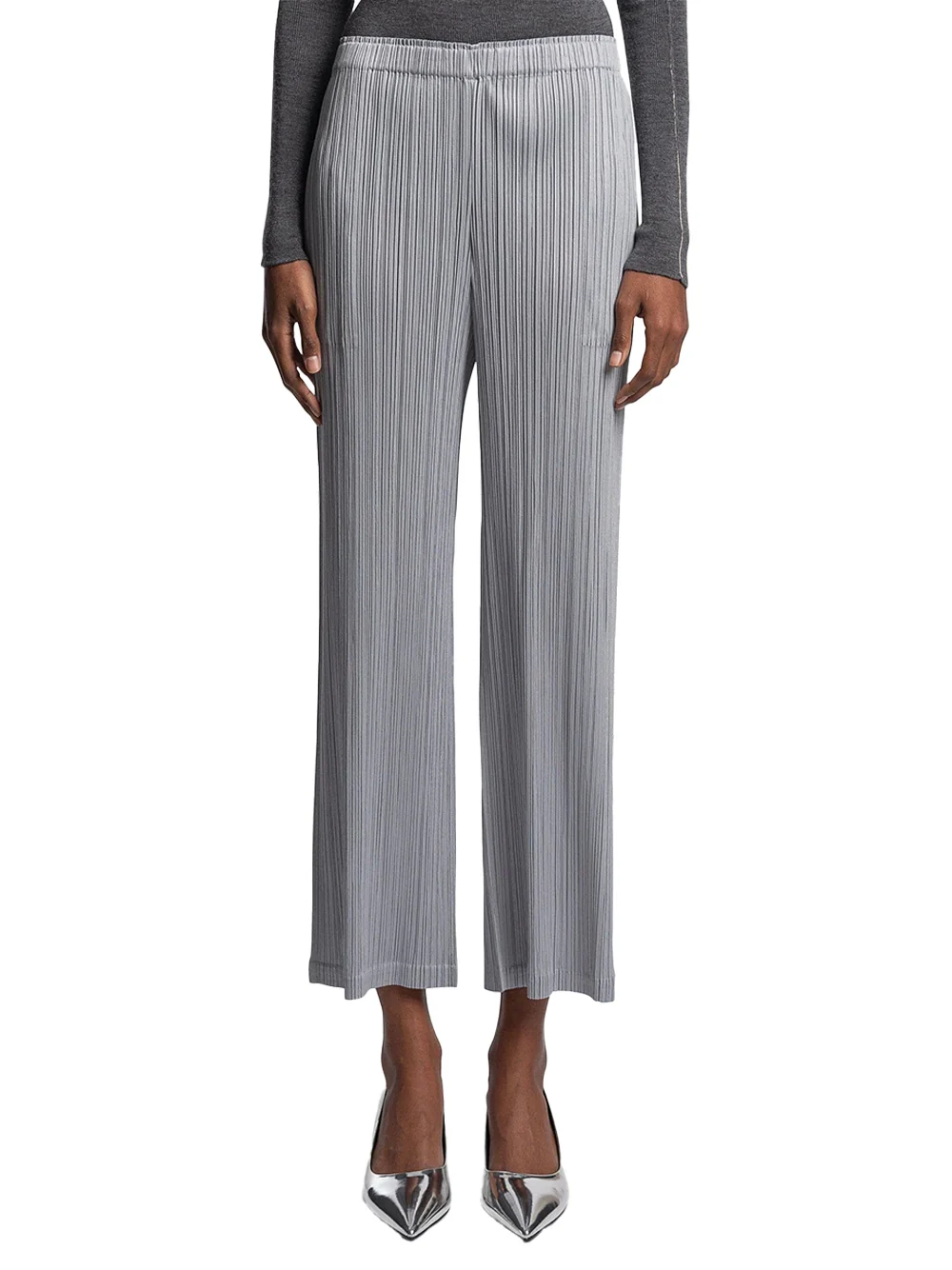 Issey Miyake Pleats Please Trousers Grey - Image 2