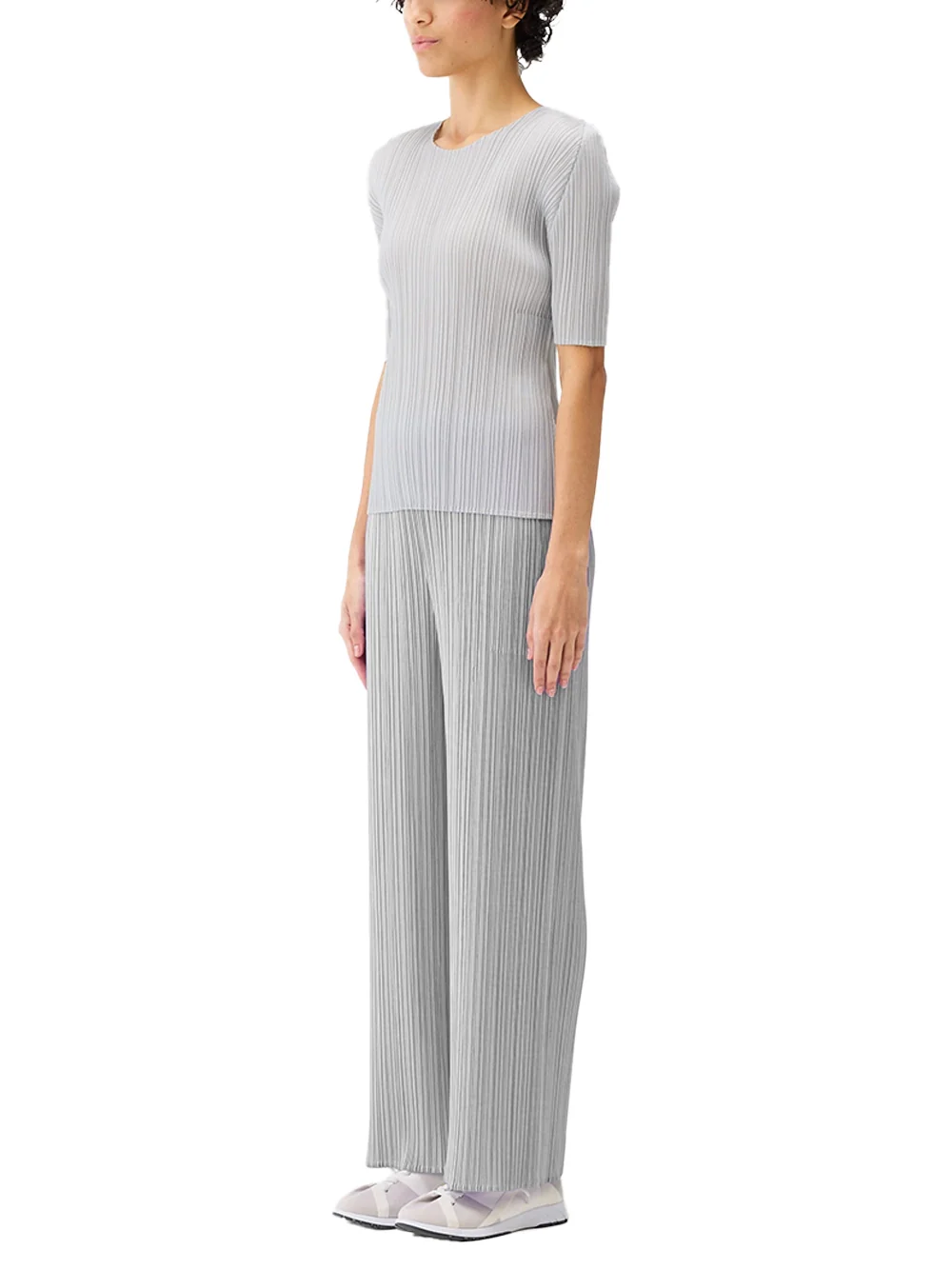 Issey Miyake Pleats Please Trousers L grey - Image 3