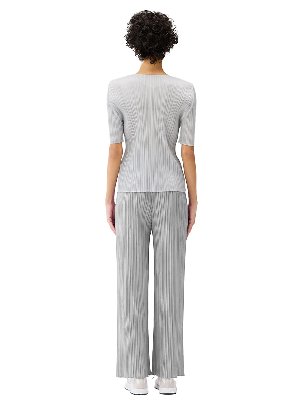 Issey Miyake Pleats Please Trousers L grey - Image 4