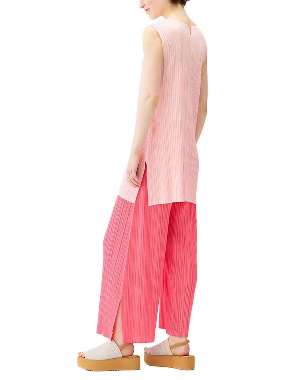 Issey Miyake Pleats Please Tunic Light Pink - Image 4