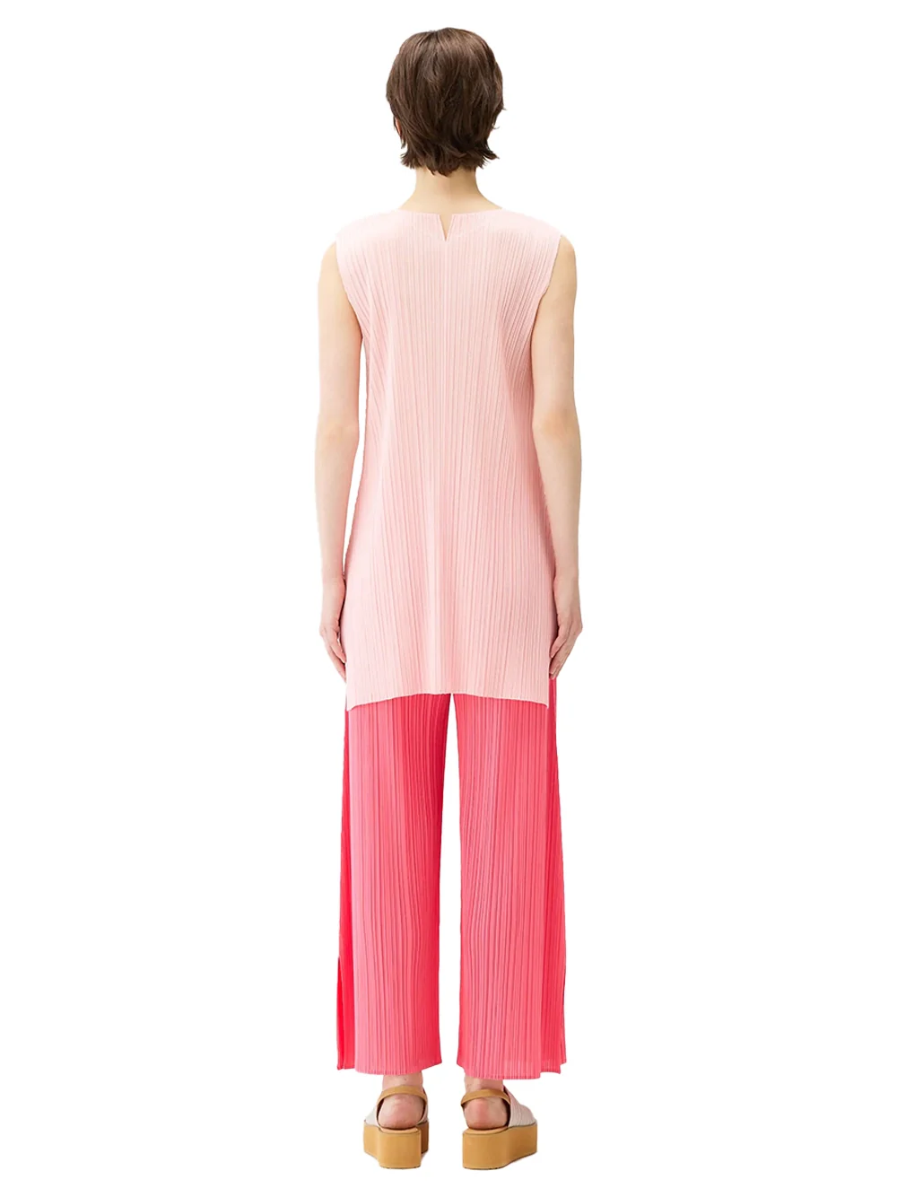 Issey Miyake Pleats Please Tunic Light Pink - Image 5