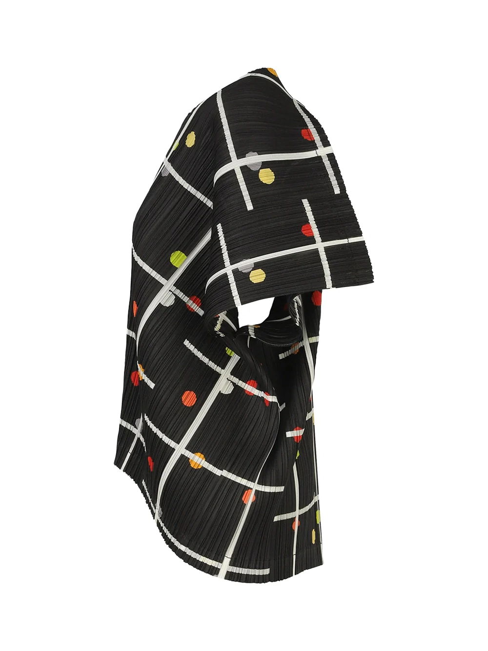 Issey Miyake Pleats Please Boxy Top Black - Image 3